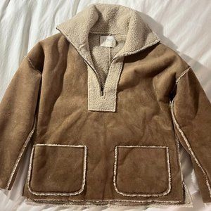 ❌SOLD❌ Faux Fur-lined Suede Jacket